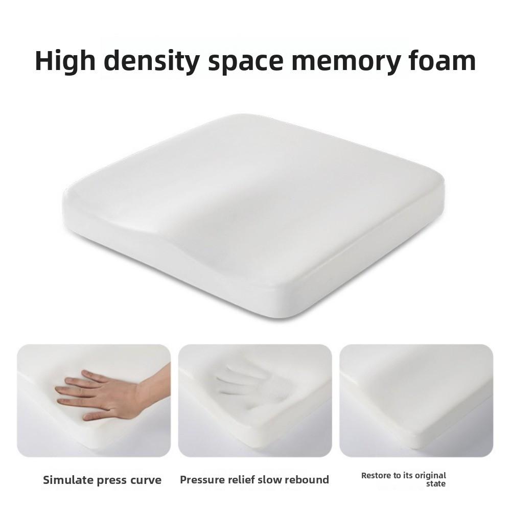 Durable Memory Foam Seat Cushion Ultra Soft Breathable Car Seat Pad Rebound Anti-Slip Waist Cushion for Long Sitting