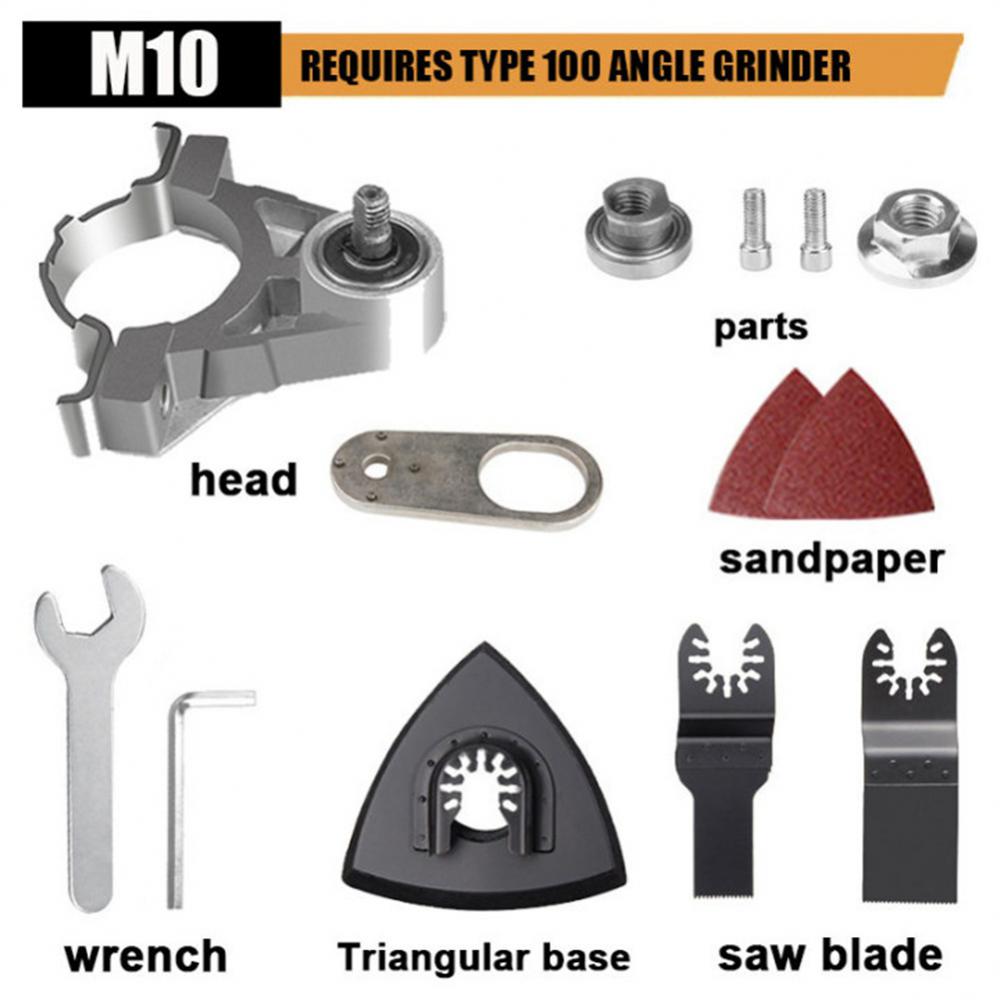 

Angle Grinder Saw Blade Oscillating Set Conversion Universal Head Adapter M10 Thread For Polisher Polishing Oscillating Tool
