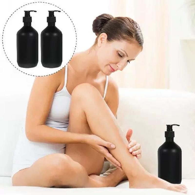 Matte Black 300/500ML Liquid Soap Dispenser Refillable Shampoo Conditioner Body Lotion Container for Bathroom Supplies Hotel