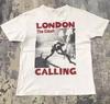 The Clash London Calling Band T-Shirt Unisex Cotton Tee Men's and Women's Loose and Breathable