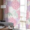 Perdele din tul cu model abstract cu flori de plante pentru sufragerie, bucătărie, dormitor, tul transparent pentru cafenea, hotel, decor modern acasă