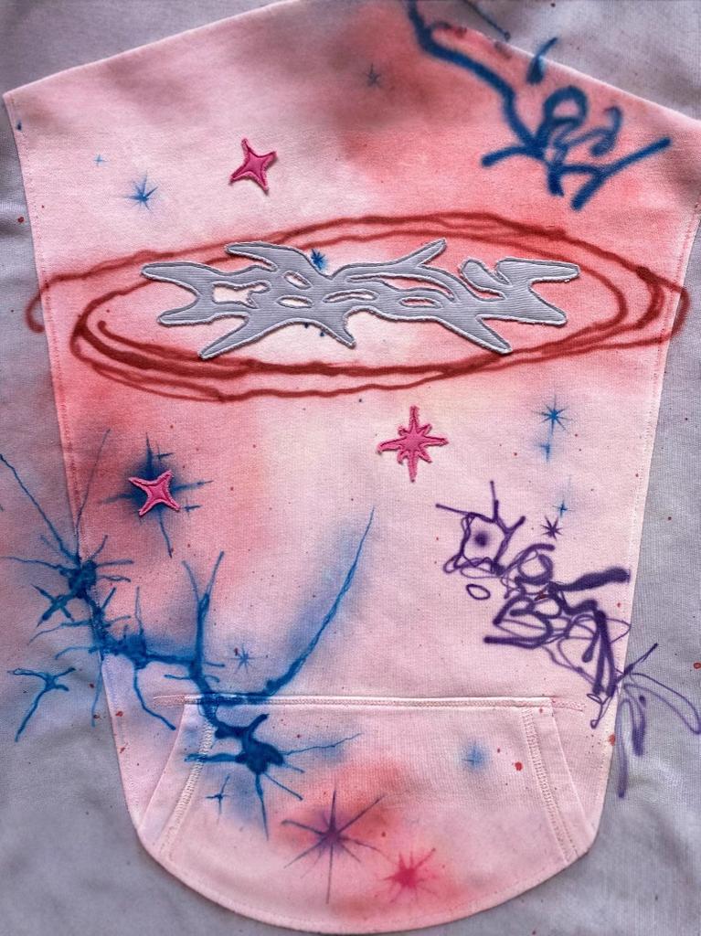 Marca europea, americana de alta costura retro de moda, suéter con capucha tie-dye vintage, suéter con capucha para hombre y mujer, nuevo, holgado