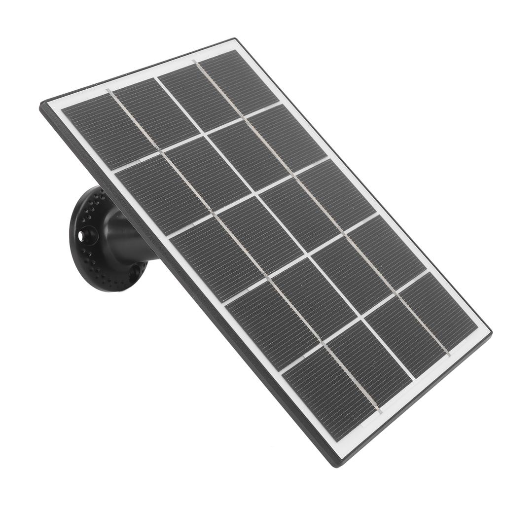 Camera Solar Charging Panel with Bracket 3W 5V Monocrystalline Silicon Type C Security Camera Solar Panel for   Devices