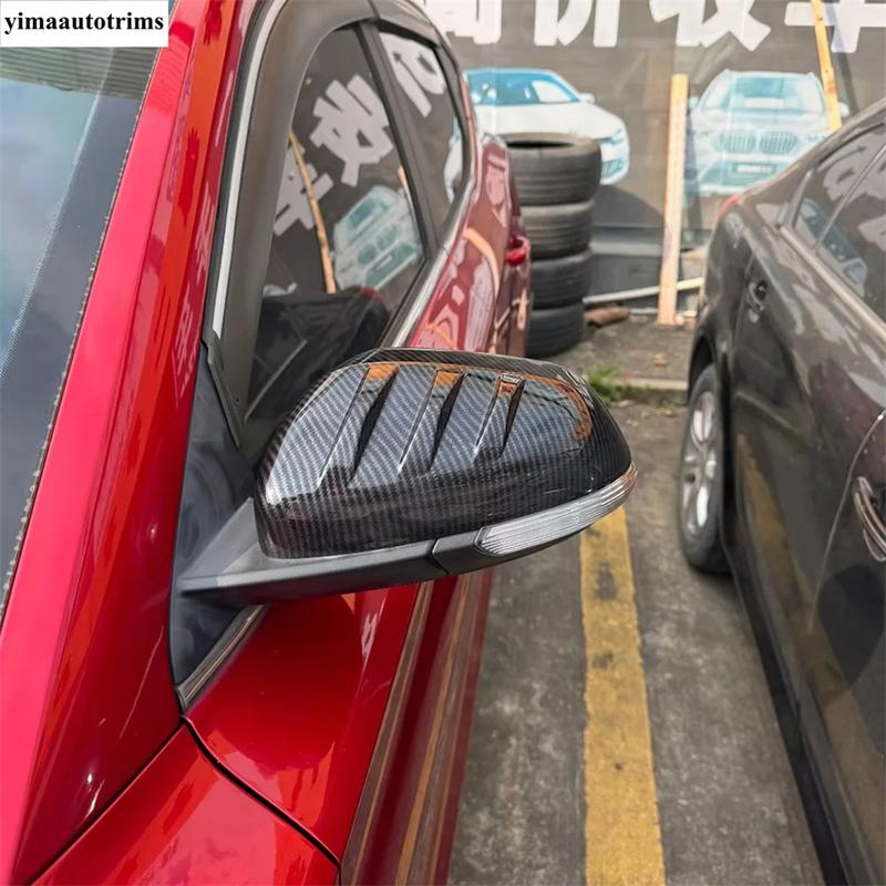 Car Side Rearview Mirror Cap Shell Protective Decoration Cover Trim For MG ZS 2018 - ABS Chrome / Carbon Fiber Accessories
