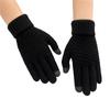 Winter Touch Screen Gloves Women Men Warm Stretch Knit Mittens Imitation Full Finger Guantes Female Crochet Thicken
