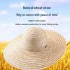 Hand-Woven Wheat Straw Beach Hat