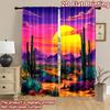2D flat Photography Backdrop Party Backdrop Bright Desert Sunset 100% Polyester Anniversary Use for Suitable for bedroom,