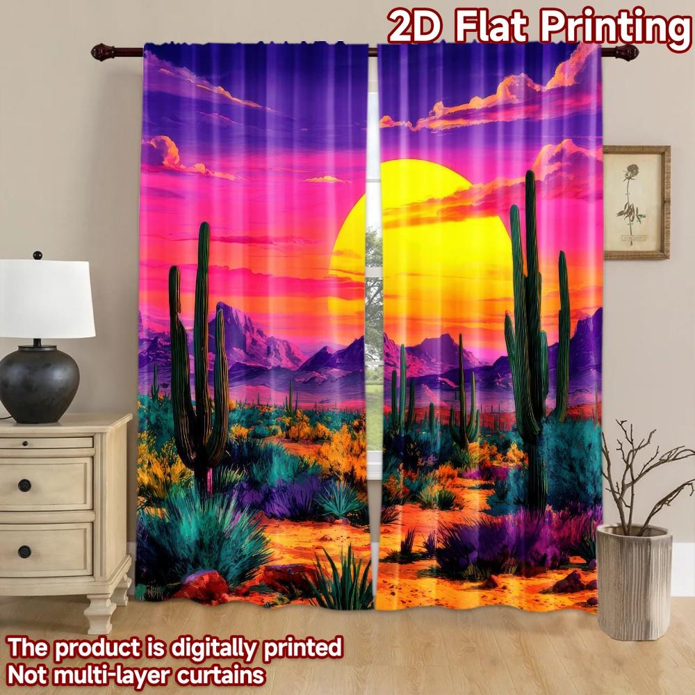 2D flat Photography Backdrop Party Backdrop Bright Desert Sunset 100% Polyester Anniversary Use for Suitable for bedroom,