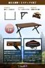 UJack Wood Row Wood Roll Roll Top Aluminum Natural Storage Case Included Table, Table, Table, Legs, Wooden, Wood, (120 Models)