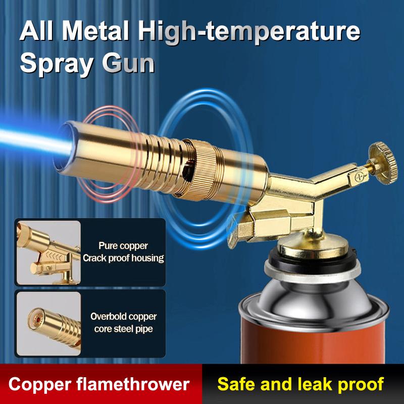 /Portable Welding Gas Torch Flame Nozzle Butane Burner Outdoor Camp BBQ Lighter Flamethrower Kitchen Supplies Welding Equipment