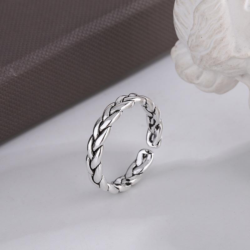 Men’s S925 Silver Index Finger Ring - Trendy Niche Style, Internet Celebrity-Inspired, Simple Yet High-End.
