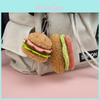 Cute Cherry Cake Burger Three Names Hot Dog Plush Toy Pendant For Bag Decor
