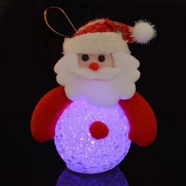 Weihnachtsleuchtanhänger in Premiumqualität mit Weihnachtsmann, Schneemann, Bär und Elch, Augenlaterne, Schneemann-LED-Nachtlicht