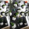 YO CHO Artificial Flower Fridge Sticker Succulent Plant Fridge Chalkboard Magnetic Bonsai Orchid Plants Lavender Home Wall Decor
