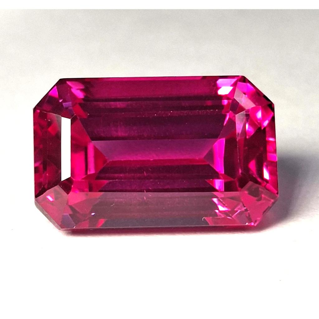 Emerald Cut Natural Pink Sapphire 25-27 Ct Stunning Certified Loose Gemstone