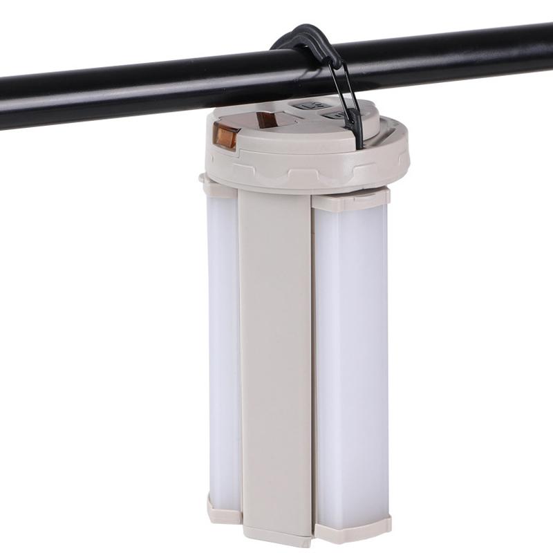 Lampă de camping multifuncțională în aer liber, reîncărcabilă, pliabilă, portabilă, pentru cort, cu putere mobilă, lanterne în aer liber cu fotografiere lungă