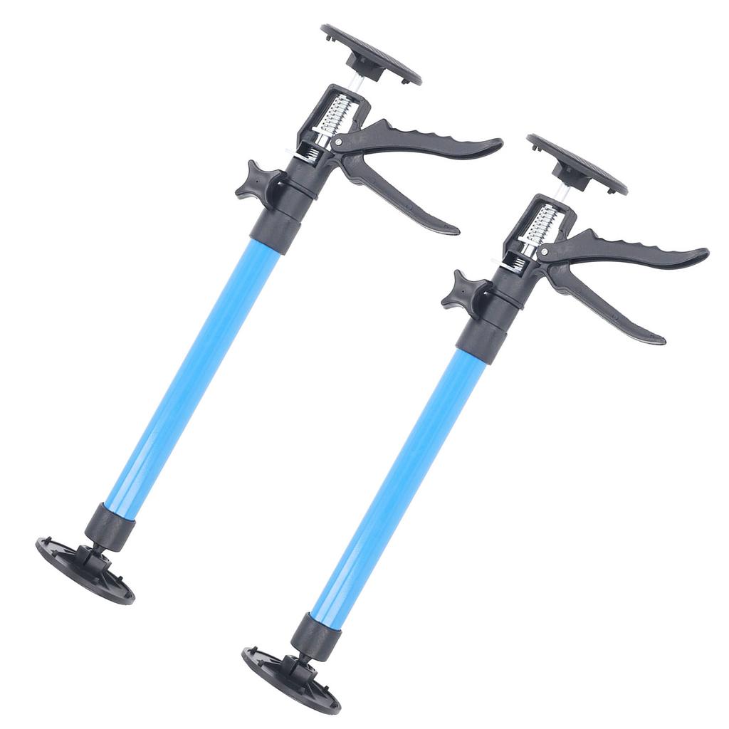 2PCS Telescopic Support Rods with Non Slip Pads Stainless Steel Adjustable Pole for Woodworking Cabi