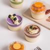 50Pcs Clear Plastic Cups Disposable Mousse Dessert Box With Lid Dessert Acrylic Food Cake Cup 150/250/380Ml Packaging Box