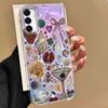Purple Face Sun Stars Phone Case for Samsung Galaxy A55 A56 A36 A26 A16 A53 A06 A14 A24 A34 A54 A15 A25 A35 A12 Women Girl Cover