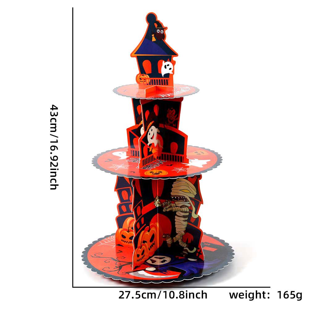 Three Tier Stylish Cake Display Stand Ideal For Halloween Celebrations Festive