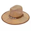 Spring and summer outdoor men's sunscreen bamboo braided big edge hat sun hat beach hat men's straw hat western cowboy hat gift