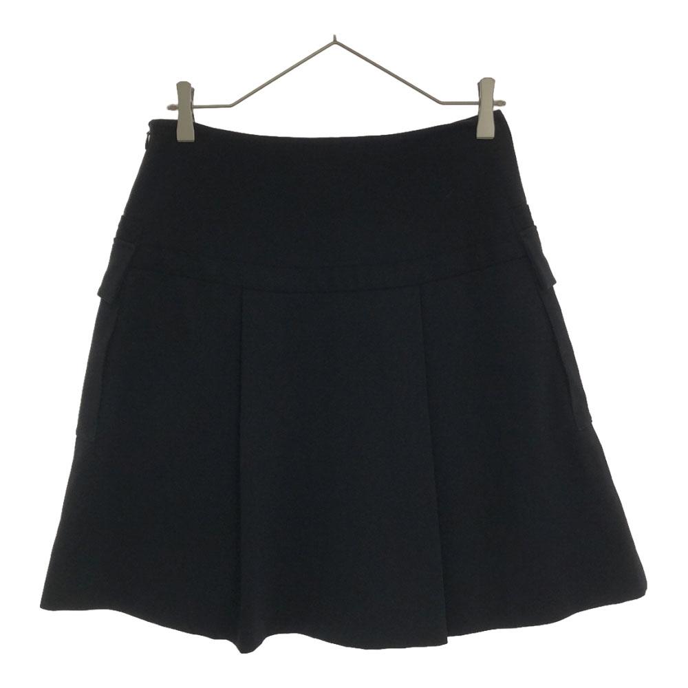 Diane von Furstenberg Mini Length Pleated Skirt 6 Black Women Used