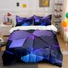 Geometric Led Wall Panels Decor Multiple Sizes Kid'S And Adults' Bedroom Exquisite 3Pc Bedding Set, Gift