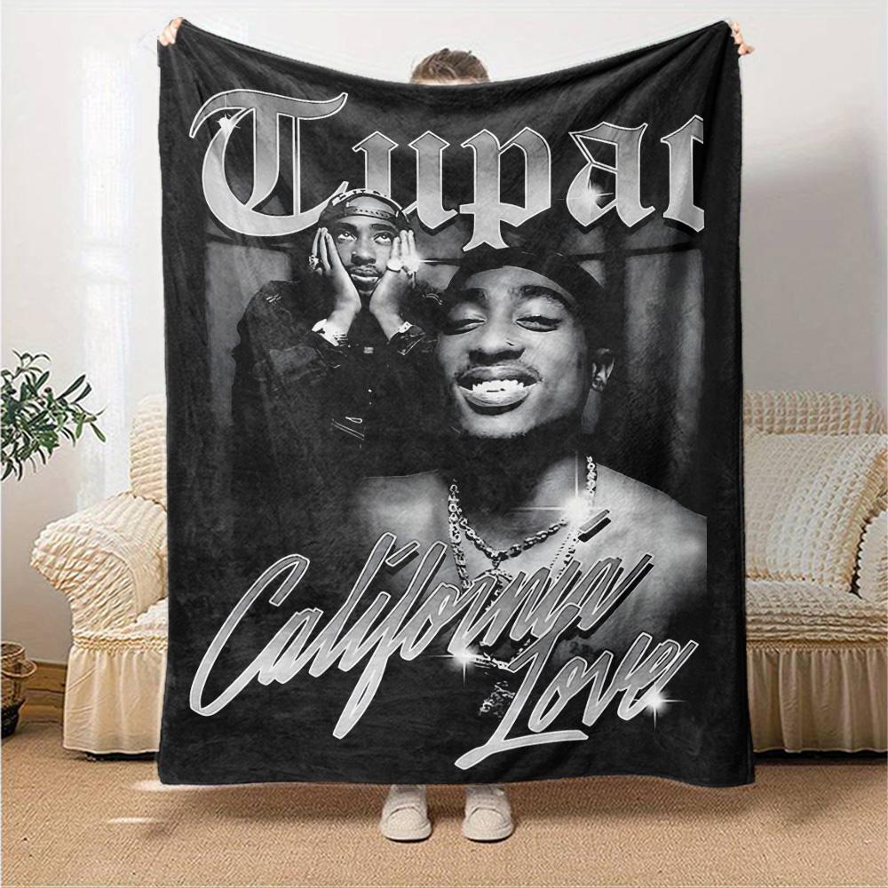 Tupac Kunst Aktivismus Leichte Decke Weich & Perfekt für Sofa Couch Büro Bett Picknicks Vier Jahreszeiten Mehrzweck Modern Ideales Geschenk Zubehör Y15