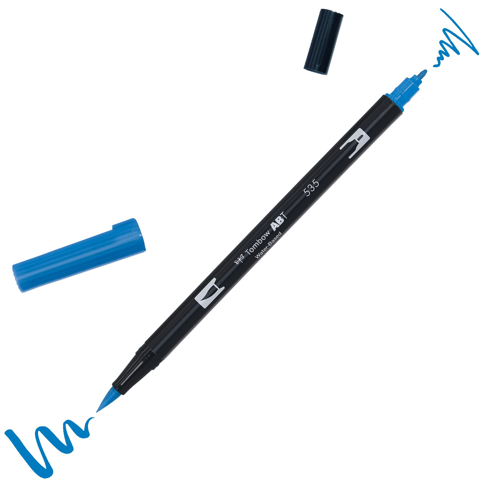 

Tombow Graphic Marker Dual Brush Pen ABT 535 Water-Based AB-T535 синій