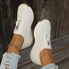 Zapatillas de deporte retro romanas de suela blanda nuevas de primavera/verano, zapatos casuales con cremallera frontal para mujer, zapatos de mamá, mocasines