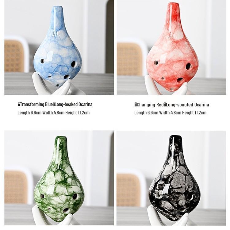 Beginner 6-Hole Ocarina Package for Primary Students - Alto AC Key Children s Clay Whistle Musical Instrument