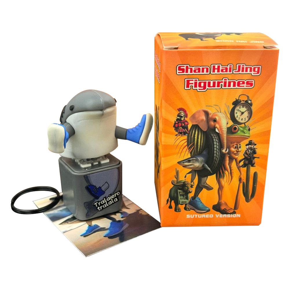 Stick man Tung tung tung Tungtungtung Anime Wooden Keychain Stick Man Figure with Luminous Pendant Collectible Decorative Gift