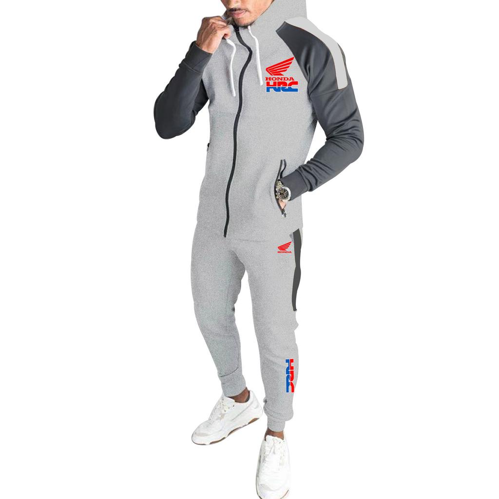 Honda Nueva ropa deportiva ajustada para hombre de 's - traje de carreras para ciclismo y fitness, ropa deportiva de secado rápido para uso en exteriores e interiores