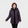 Mom Winter Cotton-padded Clothes Medium and Long New Middle-aged and Elderly Women's Clothing Slim-fitting Cotton-padded Clothes Jacket Fashio