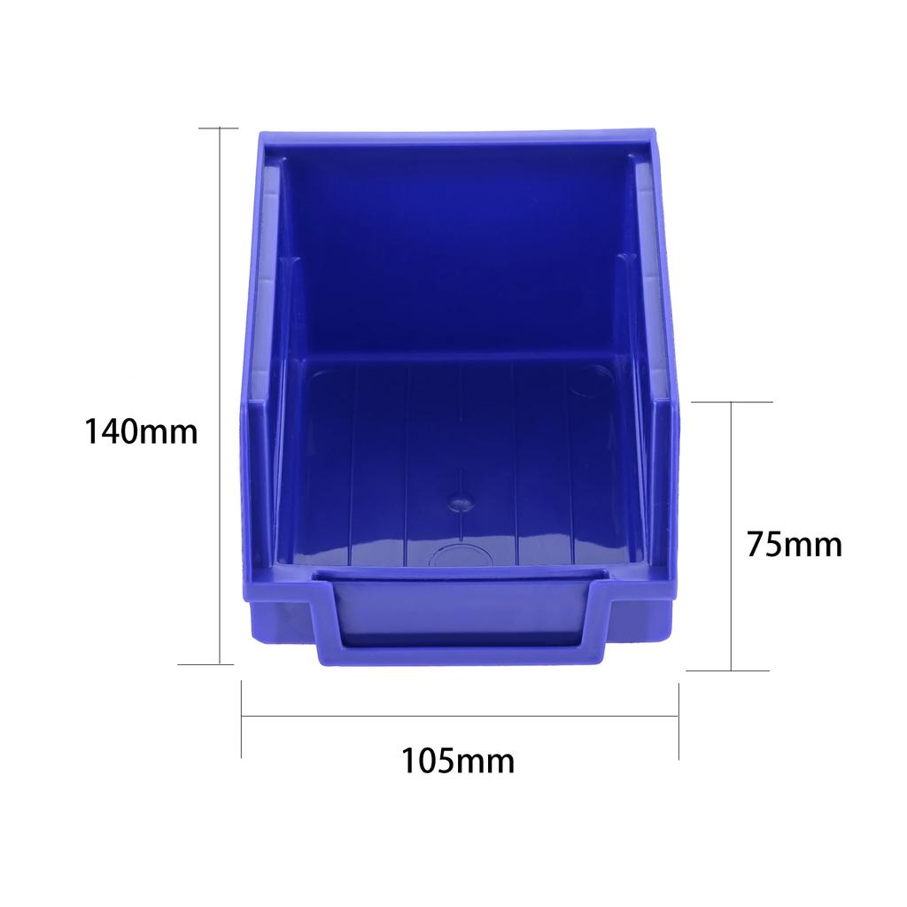 ABS Stackable Storage Bins Organizer Tool Box Containers Stacking Garage Pegboard Bin Hanging Basket Component Storage Box 1pc