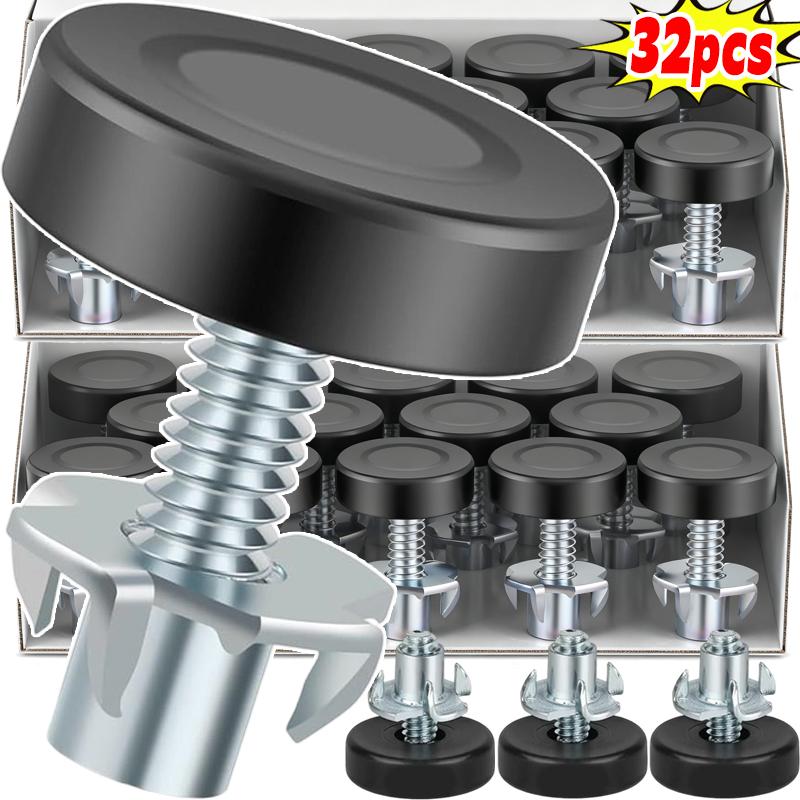 Thread Adjustable Furniture Levelers Screw Heavy Duty Non-Slip Table Chair Leveling Leg Cabinet Sofa Leveling Foot Screws Pads