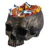 Creative Resin Skull Flowerpot Halloween Prop - Mindless Skull, Hollow Skull, Creative Prank Figurine