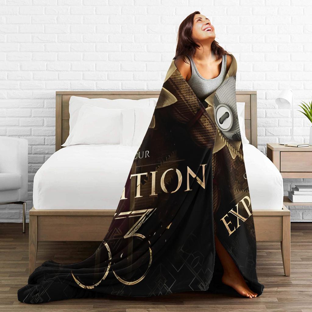 Clair Obscur Expedition 33 Maelle Deken Zacht Patroon Pluche Plaid voor Woonkamer Picknick Flanellen Sprei Beddekking
