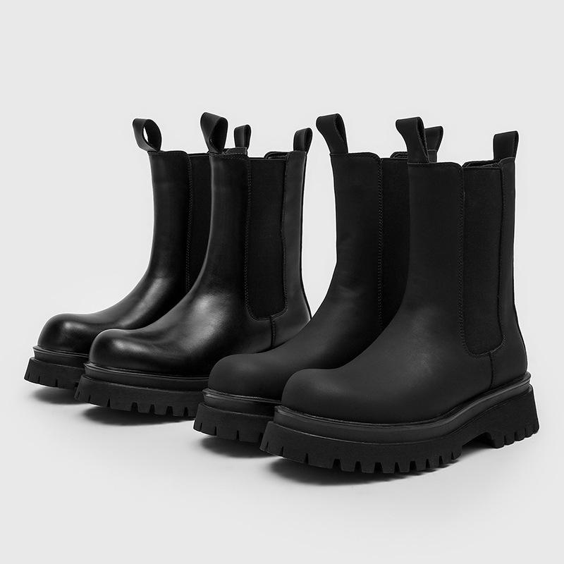 Men Women Martin Boots Autumn Winter Casual Ankle Boots Non‑Slip Wear‑Resistant Lace‑Up Shoes Outdoor Daily Footwear