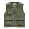 Summer Men Many Pocket Thin Tool Outdoor Casual Vest Men Camping Fishing Breathable Loose Sleeveless Vest Male Waistcoat