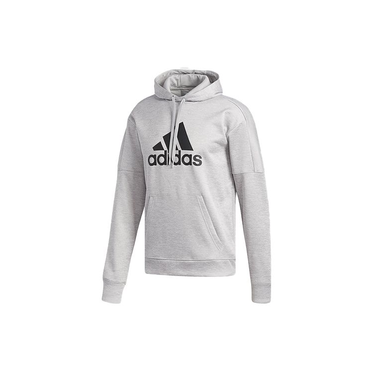 adidas Originals Men s Large Logo Graphic Hoodie Grey DH9017 S
