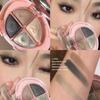 Four Color Eyeshadow Palette Matte Shimmer Glitter Highlight Brightening Eye Cosmetics
