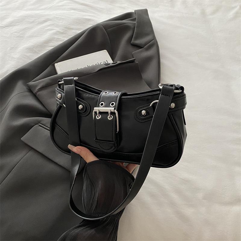 

Y2K Chic Leopard Print Shoulder Bag Women Trendy Faux Leather Crossbody Purse Cute Armpit Handbag чёрный