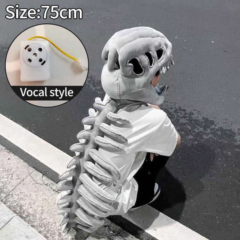 Dinosaurs Costume Cosplay Headgear Funny Dinosaur Headwear Skeleton Face Mask Funny Costume Gift Carnival Costumes