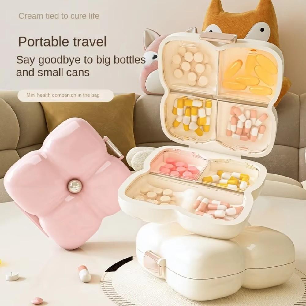 Neue 7-Fächer-Pillendose Mini Einzelne Fächer Medizin-Organizer Tragbare Pillenbox