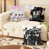 KPOP Cortis Boy Band Cushion Cover Silky Short Plush Home Sofa Cushion Cover - Invisible Zipper Home Decoration