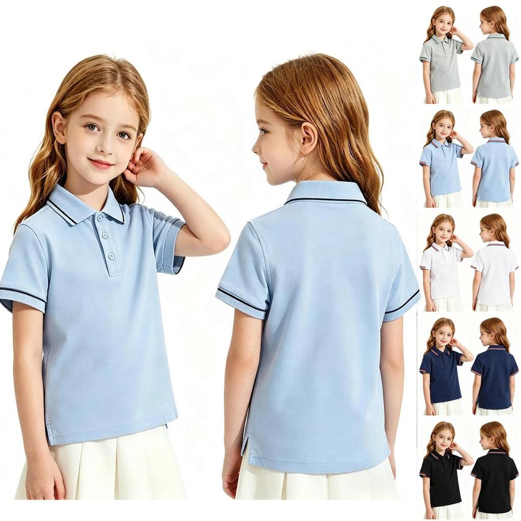 Children's Quick Dry Shirt for School Uniform and Daily Wear