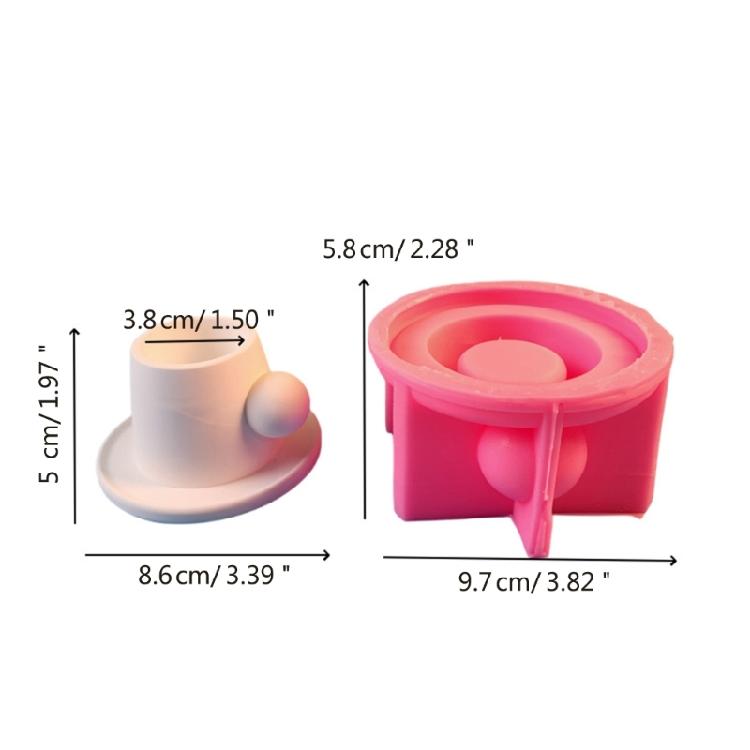 Teacup Candle Holder Silicone Molds Candlesticks Resins Molds Castings Mould