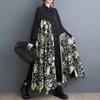 Long Sleeve Plus Size Vintage Floral New In Dresses for Women Casual Loose Spring Autumn Shirt Dress