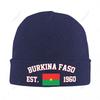 Unisex Burkina Faso EST Knitted Hat For Unisex Women Boys Winter Autumn Beanie Cap Warm Bonnet